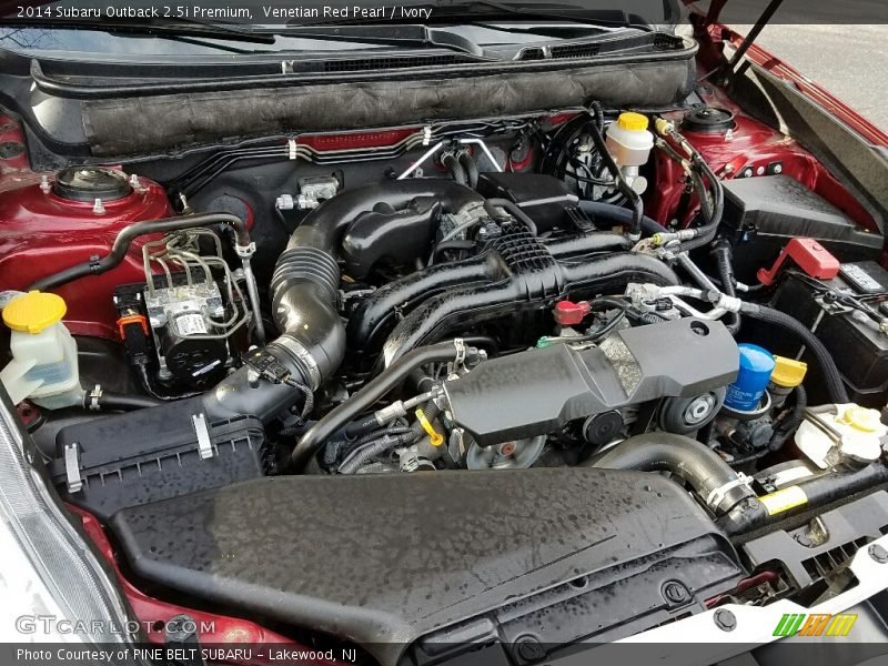 Venetian Red Pearl / Ivory 2014 Subaru Outback 2.5i Premium