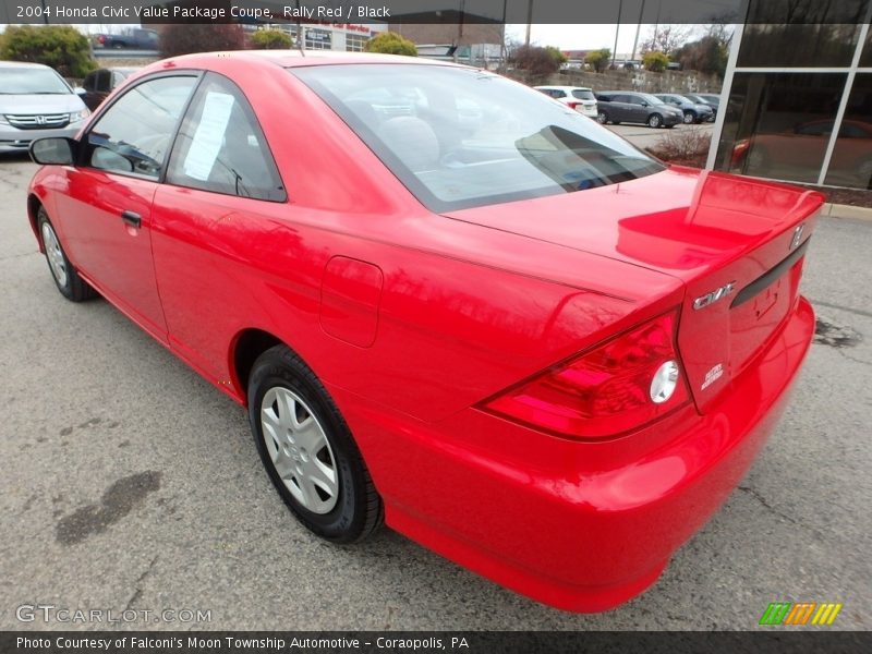 Rally Red / Black 2004 Honda Civic Value Package Coupe