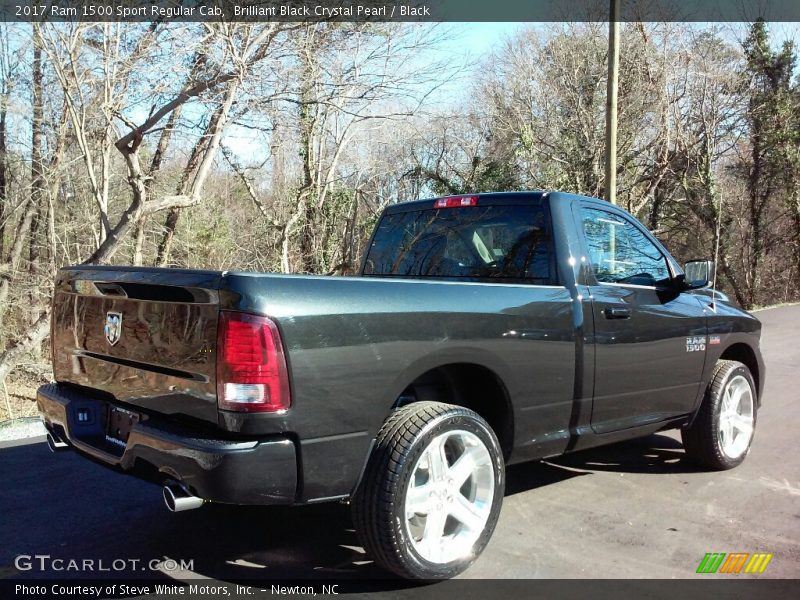 Brilliant Black Crystal Pearl / Black 2017 Ram 1500 Sport Regular Cab