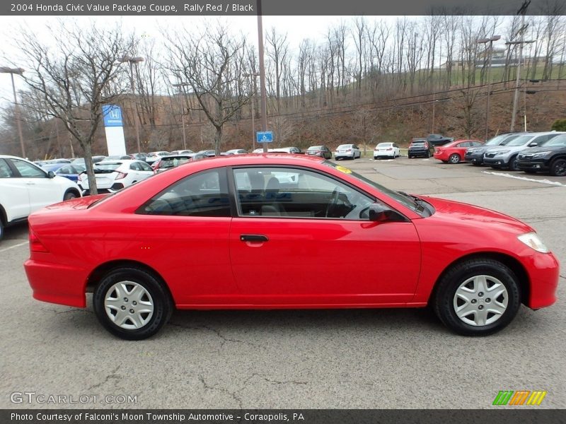 Rally Red / Black 2004 Honda Civic Value Package Coupe