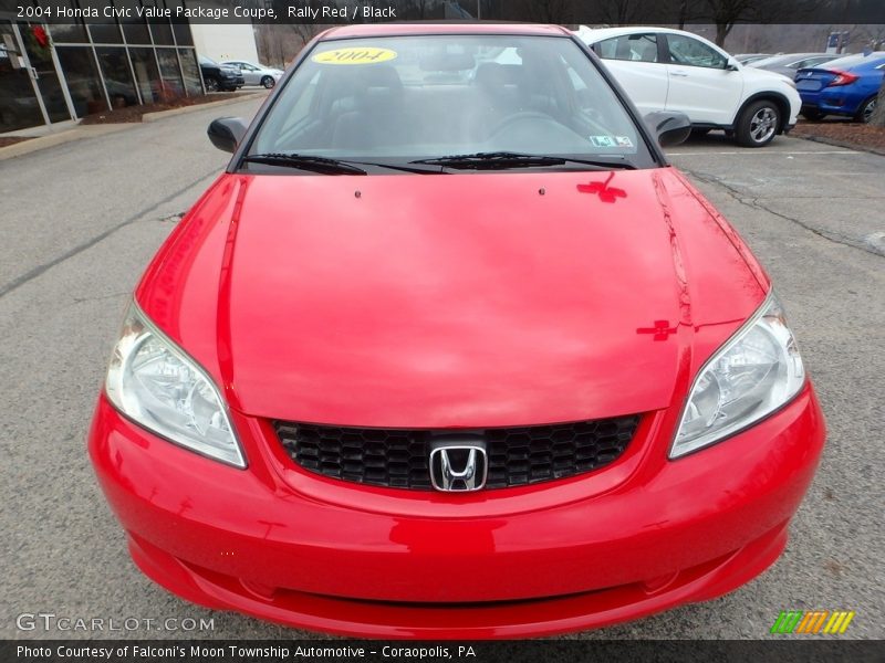 Rally Red / Black 2004 Honda Civic Value Package Coupe