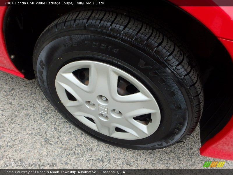 Rally Red / Black 2004 Honda Civic Value Package Coupe