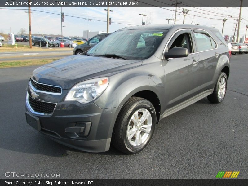 Cyber Gray Metallic / Light Titanium/Jet Black 2011 Chevrolet Equinox LS