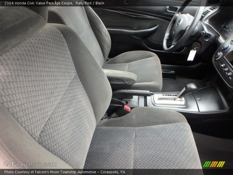 Rally Red / Black 2004 Honda Civic Value Package Coupe