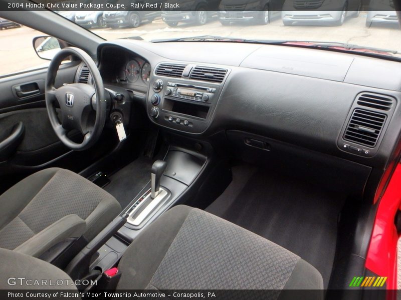 Rally Red / Black 2004 Honda Civic Value Package Coupe