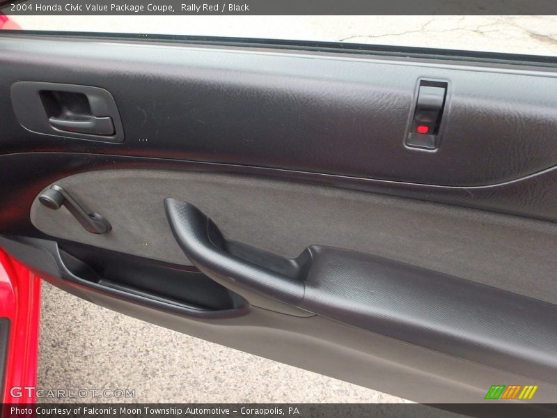 Rally Red / Black 2004 Honda Civic Value Package Coupe