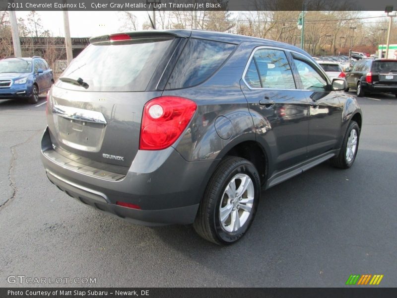 Cyber Gray Metallic / Light Titanium/Jet Black 2011 Chevrolet Equinox LS