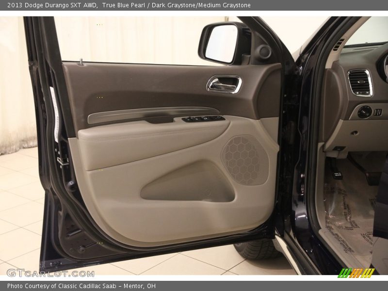 True Blue Pearl / Dark Graystone/Medium Graystone 2013 Dodge Durango SXT AWD