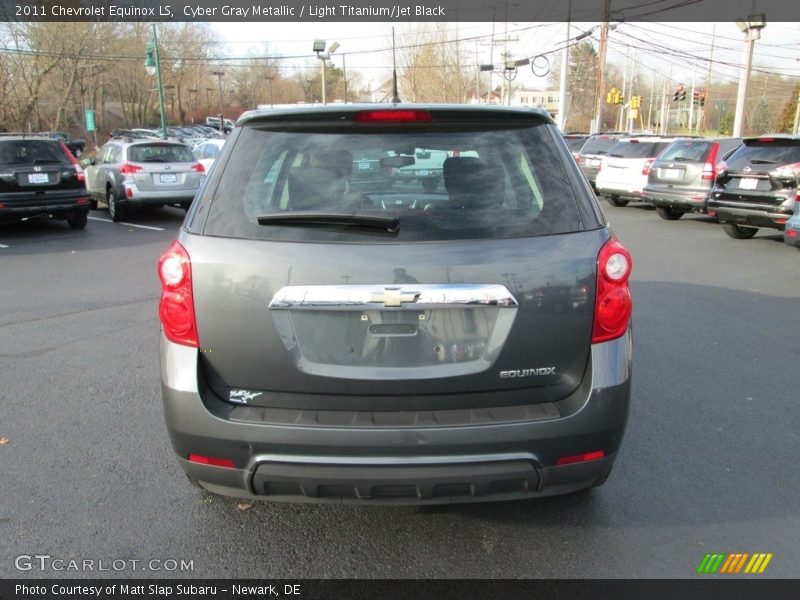 Cyber Gray Metallic / Light Titanium/Jet Black 2011 Chevrolet Equinox LS