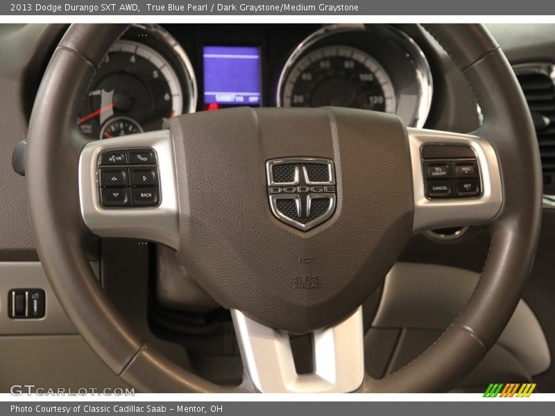 True Blue Pearl / Dark Graystone/Medium Graystone 2013 Dodge Durango SXT AWD