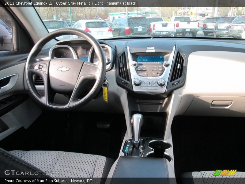 Cyber Gray Metallic / Light Titanium/Jet Black 2011 Chevrolet Equinox LS