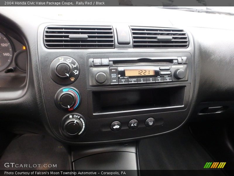 Rally Red / Black 2004 Honda Civic Value Package Coupe