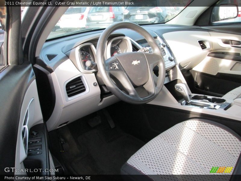 Cyber Gray Metallic / Light Titanium/Jet Black 2011 Chevrolet Equinox LS