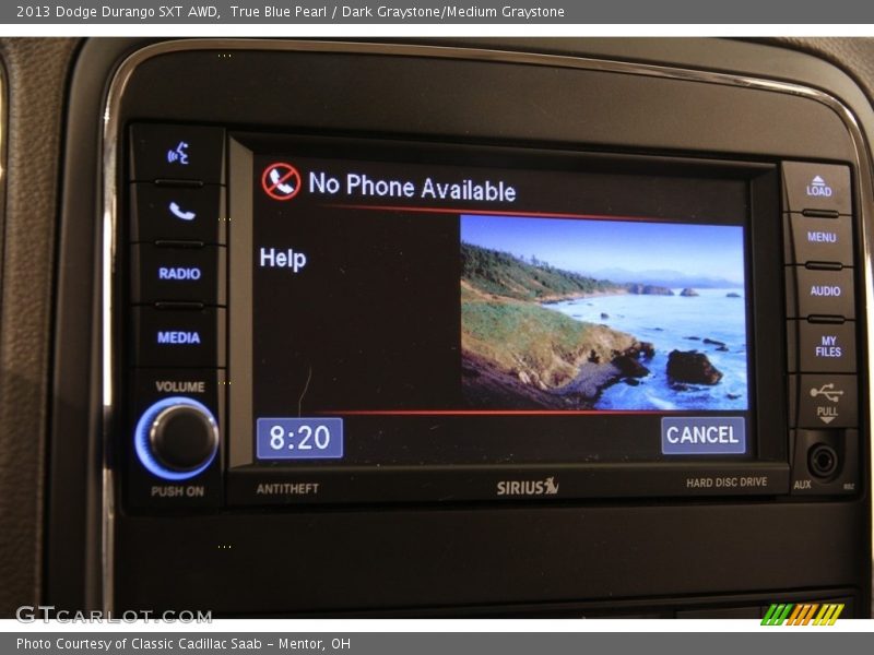 True Blue Pearl / Dark Graystone/Medium Graystone 2013 Dodge Durango SXT AWD