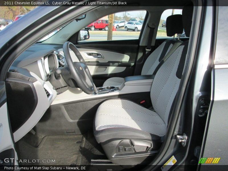 Cyber Gray Metallic / Light Titanium/Jet Black 2011 Chevrolet Equinox LS