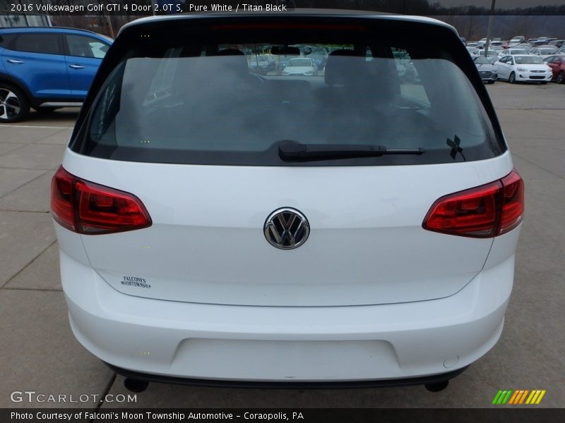 Pure White / Titan Black 2016 Volkswagen Golf GTI 4 Door 2.0T S