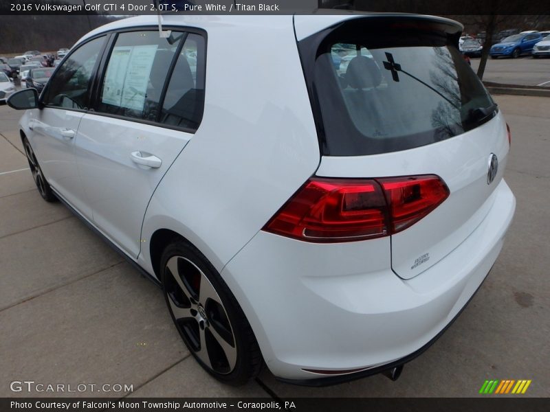 Pure White / Titan Black 2016 Volkswagen Golf GTI 4 Door 2.0T S
