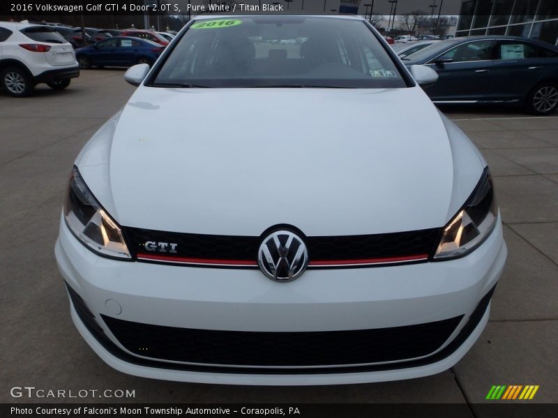 Pure White / Titan Black 2016 Volkswagen Golf GTI 4 Door 2.0T S