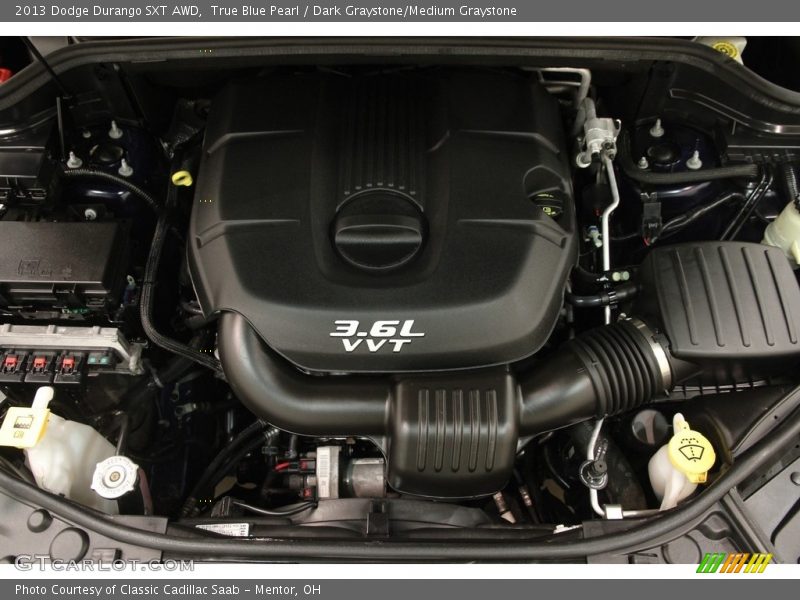 True Blue Pearl / Dark Graystone/Medium Graystone 2013 Dodge Durango SXT AWD