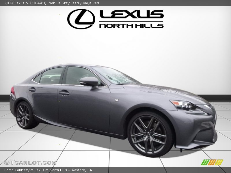 Nebula Gray Pearl / Rioja Red 2014 Lexus IS 350 AWD