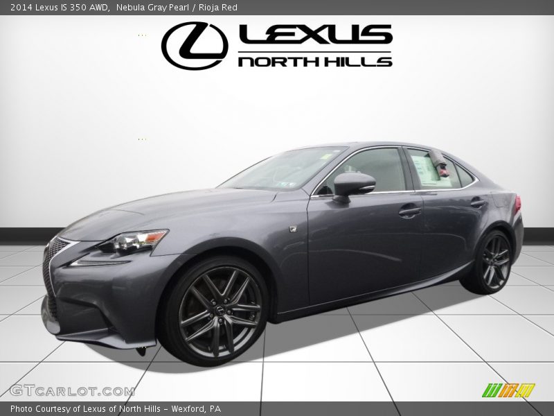 Nebula Gray Pearl / Rioja Red 2014 Lexus IS 350 AWD