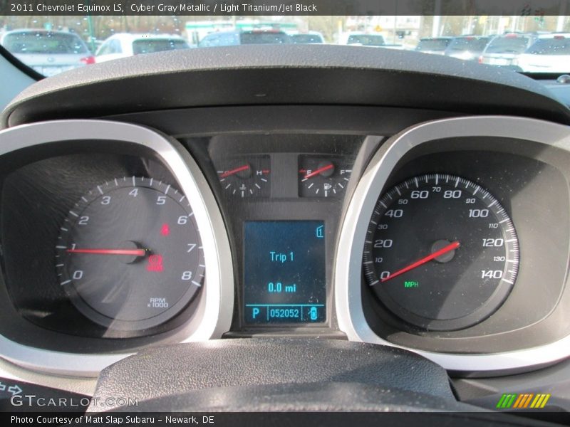 Cyber Gray Metallic / Light Titanium/Jet Black 2011 Chevrolet Equinox LS