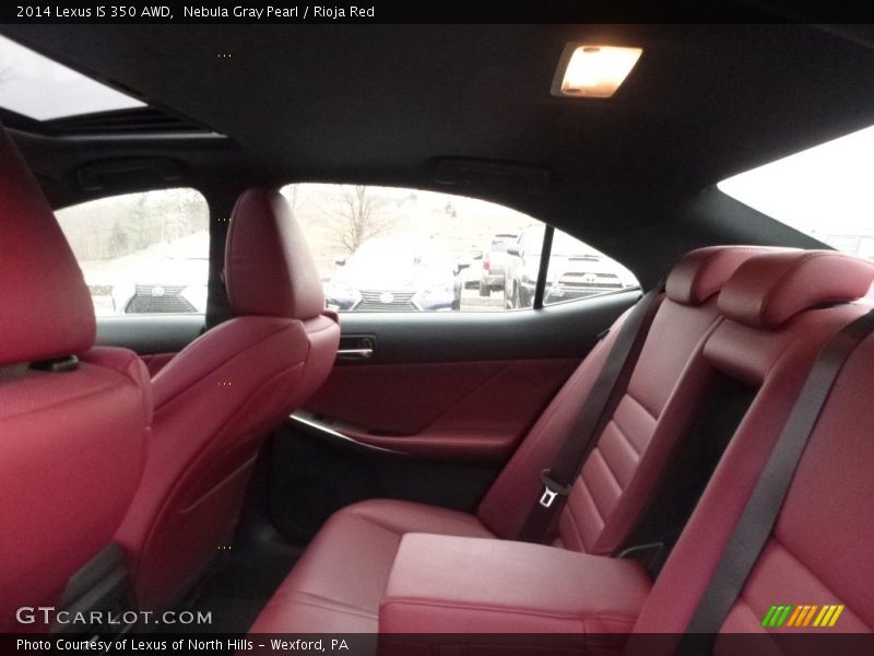 Nebula Gray Pearl / Rioja Red 2014 Lexus IS 350 AWD