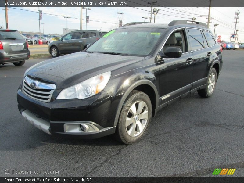 Crystal Black Silica / Warm Ivory 2012 Subaru Outback 3.6R Limited