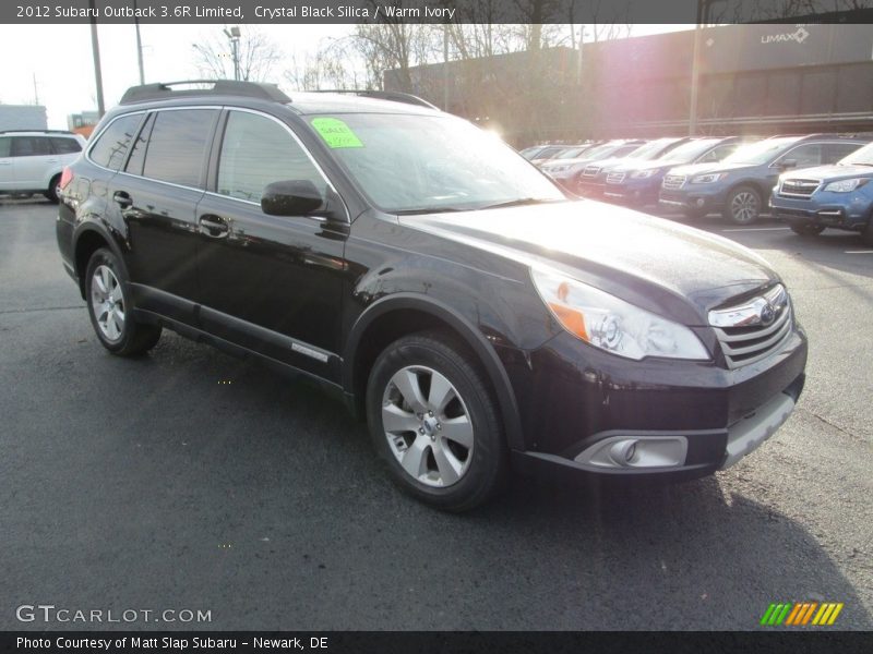 Crystal Black Silica / Warm Ivory 2012 Subaru Outback 3.6R Limited