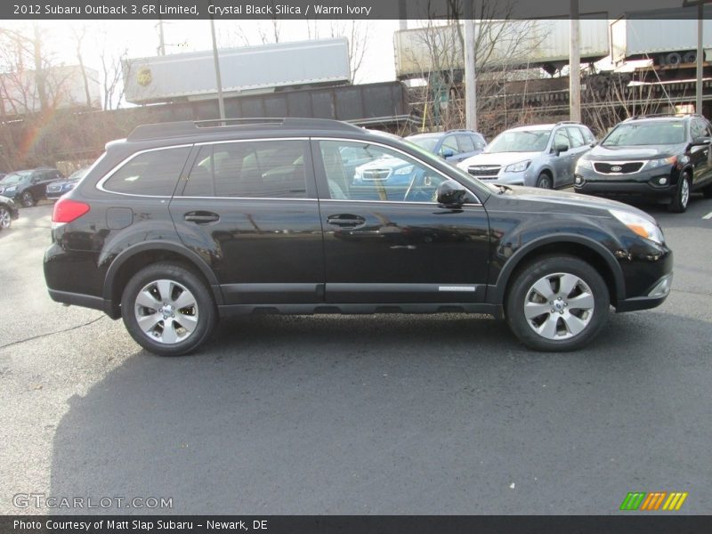 Crystal Black Silica / Warm Ivory 2012 Subaru Outback 3.6R Limited