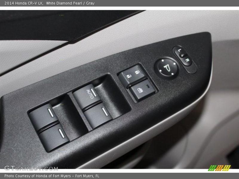 White Diamond Pearl / Gray 2014 Honda CR-V LX