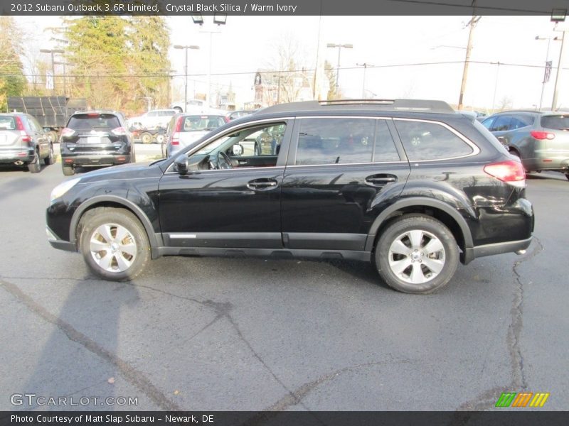 Crystal Black Silica / Warm Ivory 2012 Subaru Outback 3.6R Limited