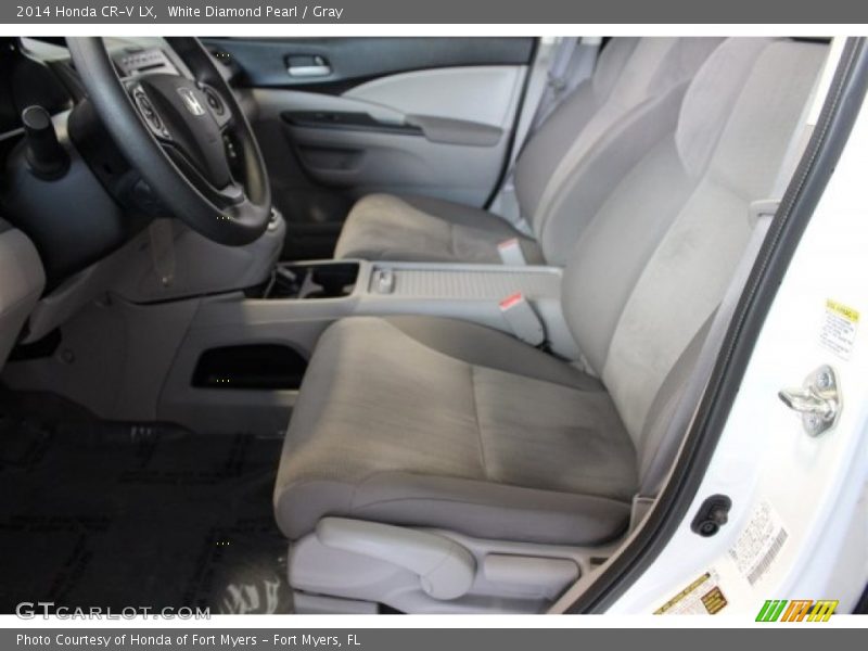 White Diamond Pearl / Gray 2014 Honda CR-V LX