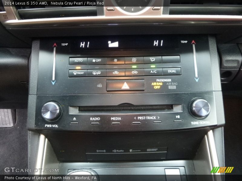 Nebula Gray Pearl / Rioja Red 2014 Lexus IS 350 AWD