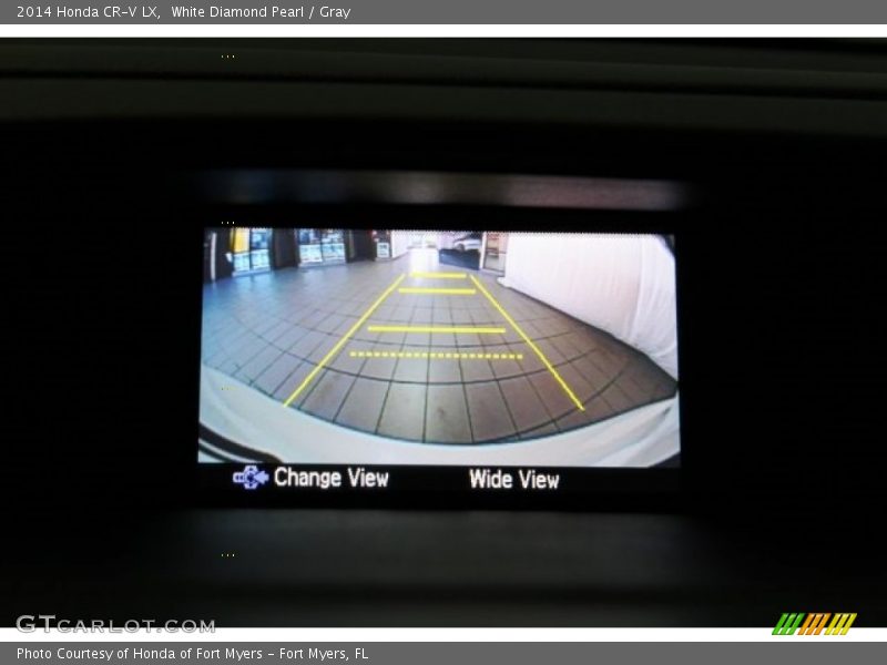 White Diamond Pearl / Gray 2014 Honda CR-V LX