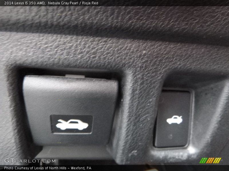 Nebula Gray Pearl / Rioja Red 2014 Lexus IS 350 AWD