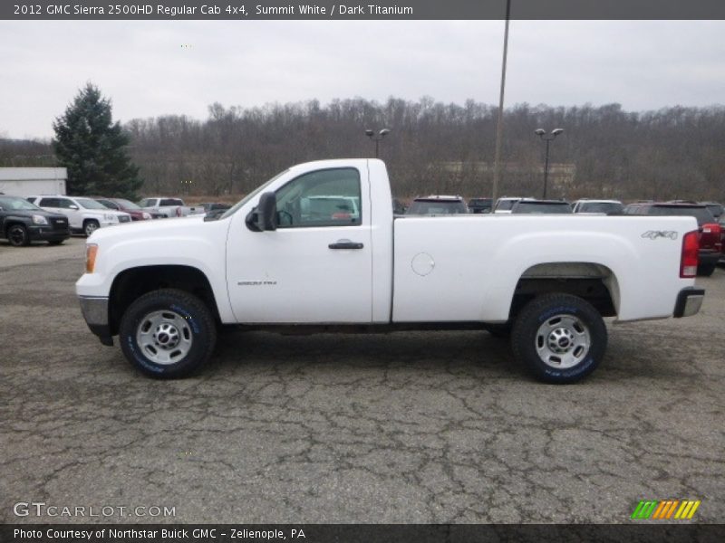 Summit White / Dark Titanium 2012 GMC Sierra 2500HD Regular Cab 4x4