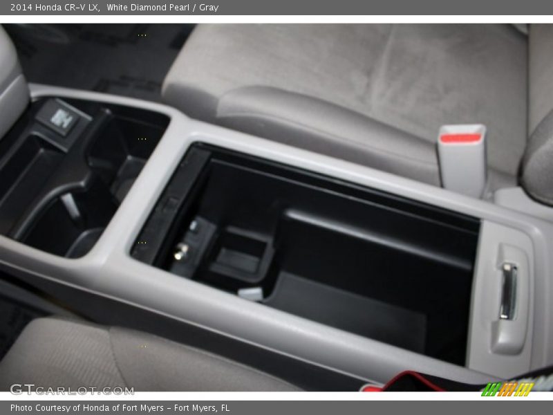 White Diamond Pearl / Gray 2014 Honda CR-V LX