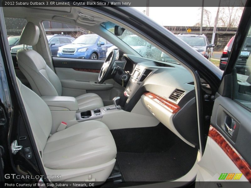 Crystal Black Silica / Warm Ivory 2012 Subaru Outback 3.6R Limited