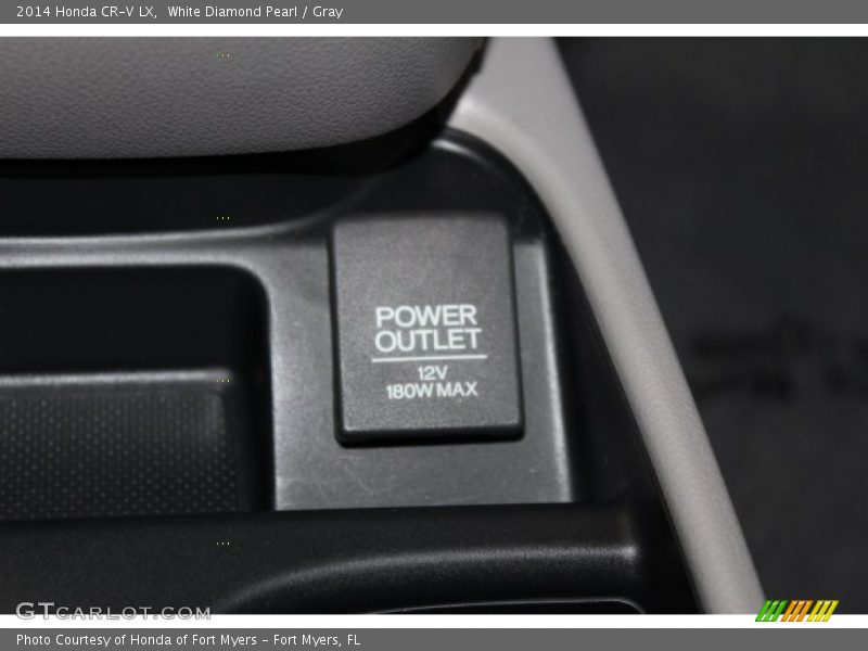 White Diamond Pearl / Gray 2014 Honda CR-V LX