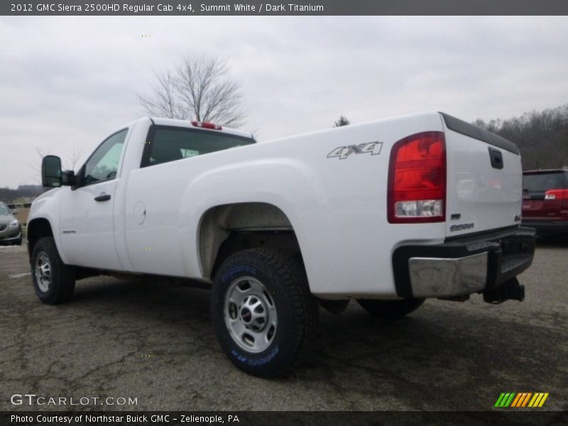 Summit White / Dark Titanium 2012 GMC Sierra 2500HD Regular Cab 4x4