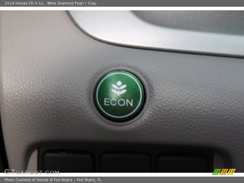 White Diamond Pearl / Gray 2014 Honda CR-V LX
