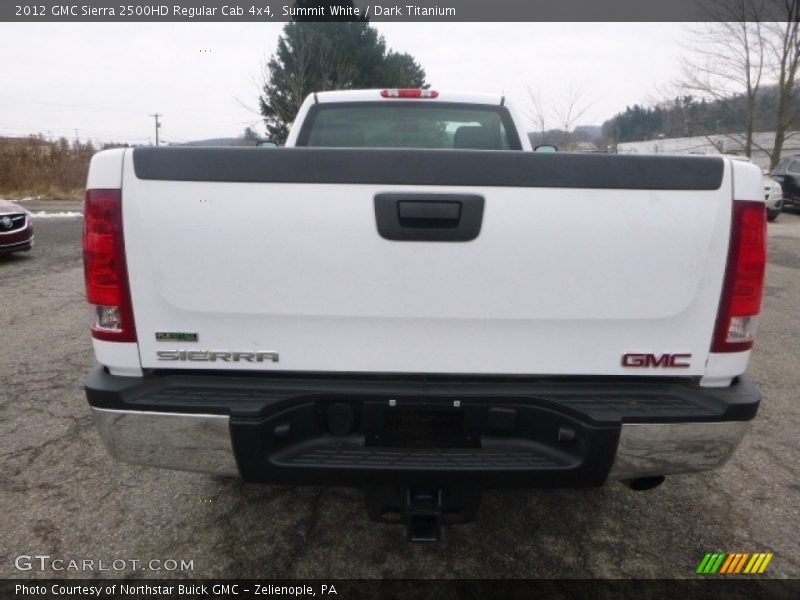 Summit White / Dark Titanium 2012 GMC Sierra 2500HD Regular Cab 4x4