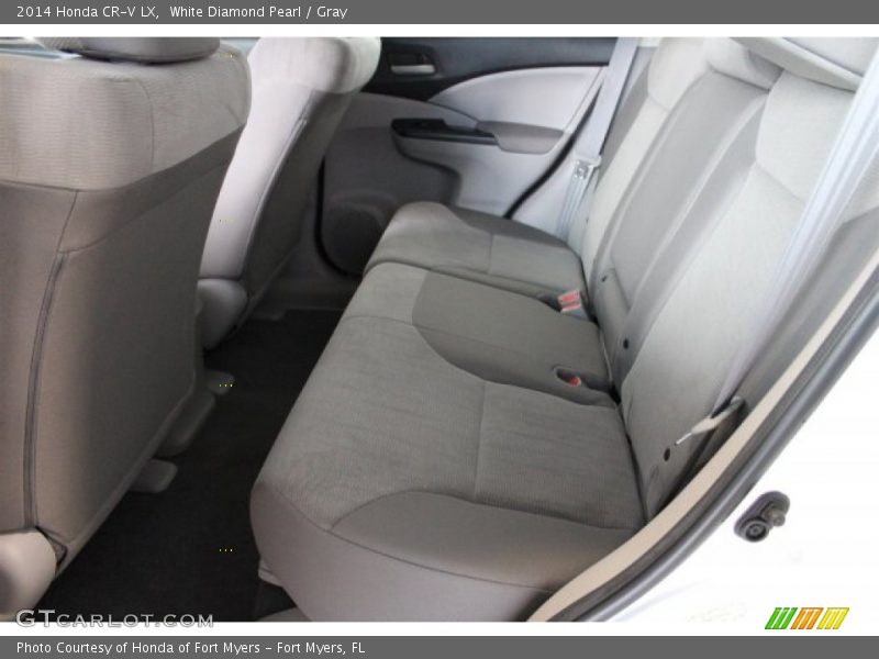 White Diamond Pearl / Gray 2014 Honda CR-V LX