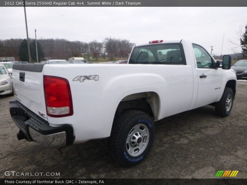 Summit White / Dark Titanium 2012 GMC Sierra 2500HD Regular Cab 4x4