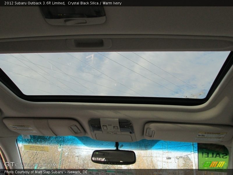 Crystal Black Silica / Warm Ivory 2012 Subaru Outback 3.6R Limited
