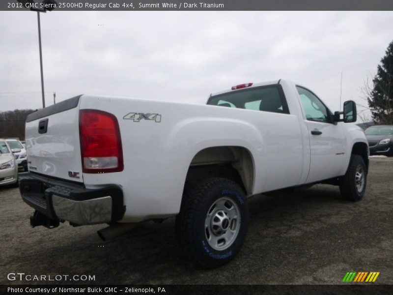 Summit White / Dark Titanium 2012 GMC Sierra 2500HD Regular Cab 4x4