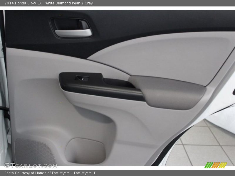 White Diamond Pearl / Gray 2014 Honda CR-V LX