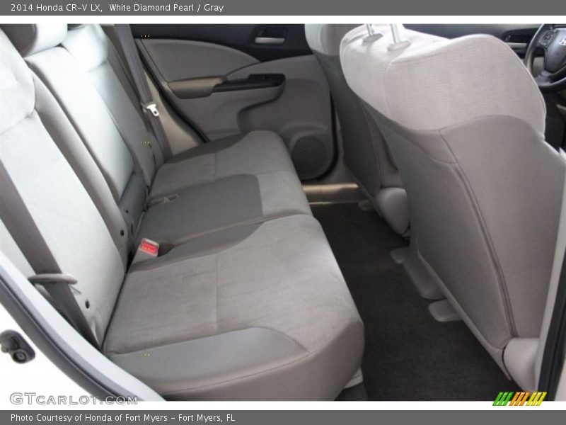 White Diamond Pearl / Gray 2014 Honda CR-V LX