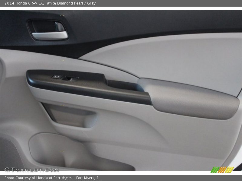 White Diamond Pearl / Gray 2014 Honda CR-V LX